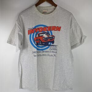 2002 Inyokern Mens Lrg T-Shirt Drag Race Division Finals Top Gun Raceway Fallon